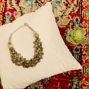 Army Green Statement Necklace